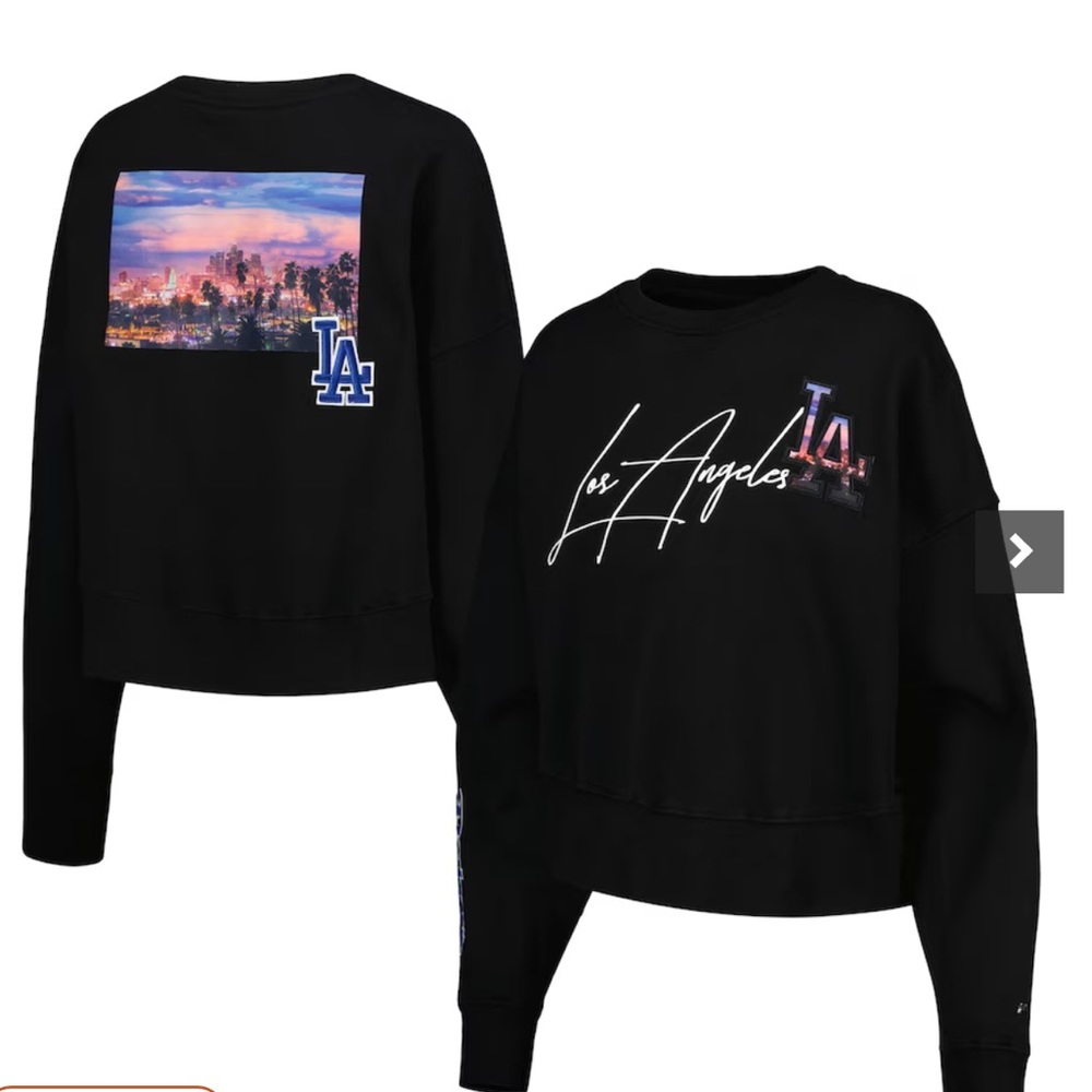 Los Angeles Dodgers Women's Pullover Sweatshirt - Black in XL NWT